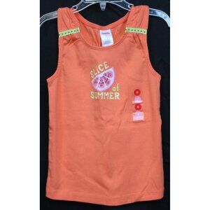 2010 Gymboree Citrus Cooler Orange Tank Top Shirt sz 6 Slice of Summer Racer Bac
